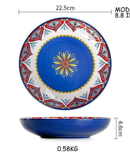 Stylish Yellow Ceramic Dining Set - Mug, Kettle, Plate, and Spoon Bowl, American Style