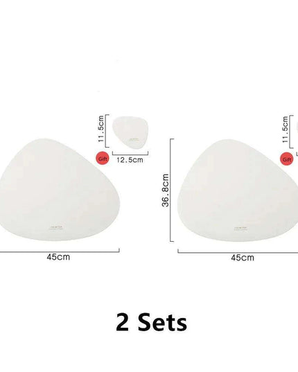 Luxe PU Leather Dining Ensemble - Chic Tableware Collection