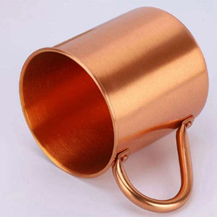 Elegant Handcrafted Copper Cocktail Mug with Stylish Handle