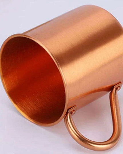 Elegant Handcrafted Copper Cocktail Mug with Stylish Handle