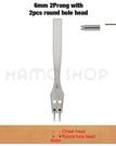 1pc 6mm 2Prong