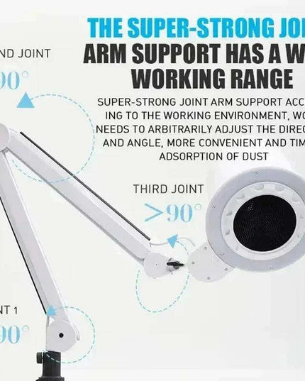 Dual Function Shadowless Lamp and Nail Dust Collector for Salons