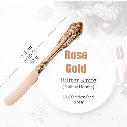 Gold-Finish 18/10 Stainless Steel Flatware — Individual Pieces | Très Elite