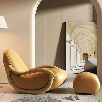 Elegant Leather Recliner Chair for Ultimate Relaxation and Gaming