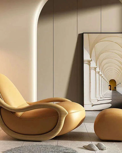 Elegant Leather Recliner Chair for Ultimate Relaxation and Gaming