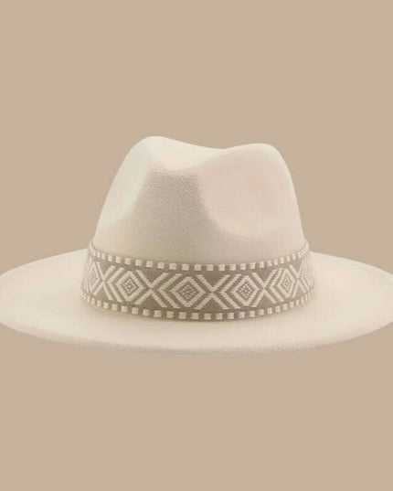 Versatile Unisex Panama Cowboy Hat - Wide Brim Fedora in Classic Camel, Black, and White Felt Options