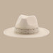 Versatile Unisex Panama Cowboy Hat - Wide Brim Fedora in Classic Camel, Black, and White Felt Options