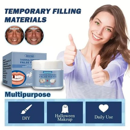 Sanwu Moldable False Teeth Kit - Temporary Tooth Filling & Whitening