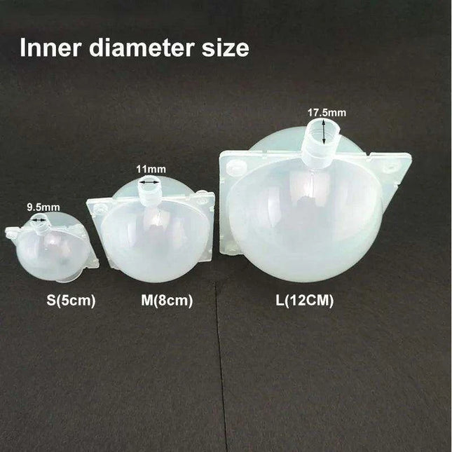 Clear Propagation Sphere for High-Pressure Grafting - Available in 5cm, 8cm, and 12cm Sizes