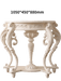 Vintage European Elegance Console Table with Intricate Carvings - Timeless Style & Practical Design