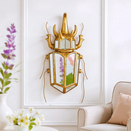1PC, resin material, gold and silver rhinoceros beetle home decoration craft wall hanging 1pc-resin-material-gold-and-silver-rhinoceros-beetle-home-decoration-craft-wall-hanging