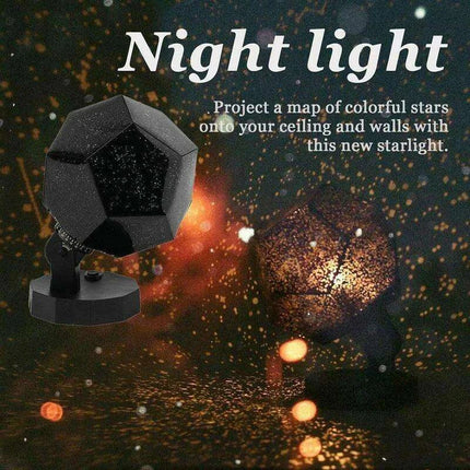 Galactic Dreams 3D Star Projector Lamp - Magical USB Night Light for Kids' Rooms and Relaxing Ambiance