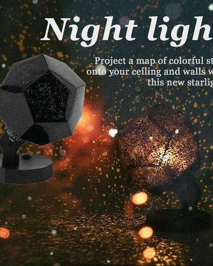 Galactic Dreams 3D Star Projector Lamp - Magical USB Night Light for Kids' Rooms and Relaxing Ambiance