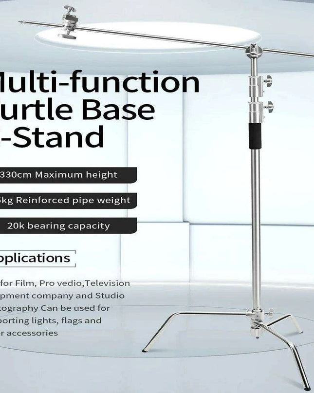 Selens Professional Adjustable C-Stand for Photographers and Videographers - Heavy Duty Aluminum Tripod Support