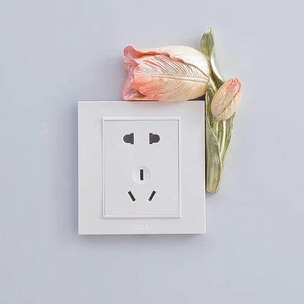 Nordic 3D Light Switch Cover Sticker – Decorative Socket Protector