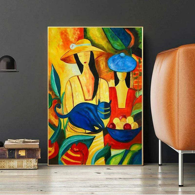 Sophisticated Elegance: Lady Canvas Artwork for Luxurious Home Design