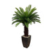 Lifelike Artificial Coconut Palm Tree with Elegant Planter - Ideal for Tropical Home and Garden Decor