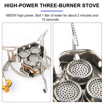 Widesea 6800W Portable Camping Gas Stove – High-Power, Lightweight Des