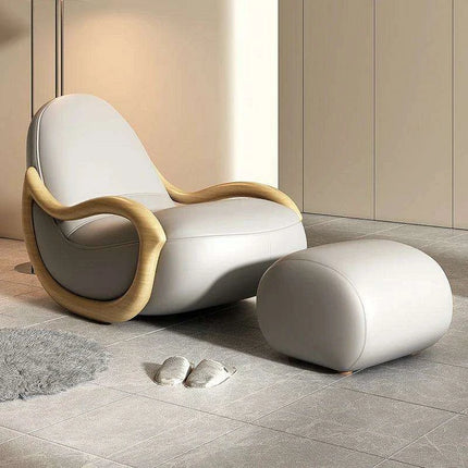 Elegant Leather Recliner Chair for Ultimate Relaxation and Gaming