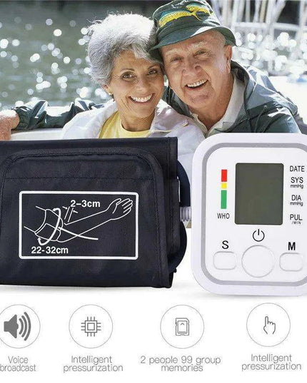 Smart Voice-Controlled Digital Arm Blood Pressure Monitor for Home Health Management
