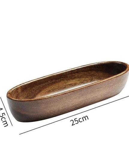 Chic Acacia Wood Serving Bowl - The Perfect Centerpiece for Entertaining and Snacks