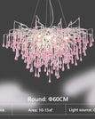 Dia 60cm / pink crystal / warm light