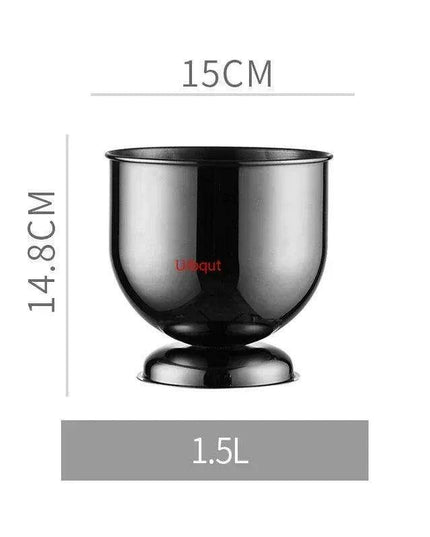 Majestic Deer Head Ice Bucket: Luxurious European Charm in Dual-Tone Design