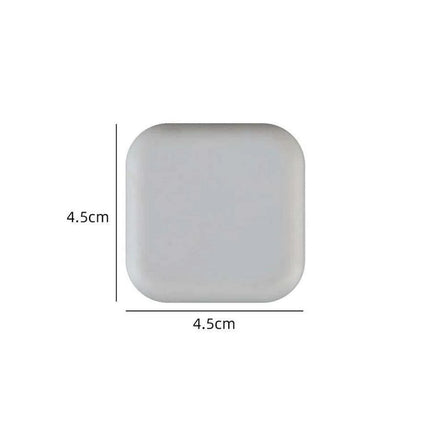 Self-Adhesive Silicone Door Handle Bumpers - Elegant Shock Absorbing Wall Protectors (Single Unit)