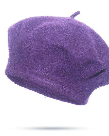 Elegant Wool Beret - Classic Winter Accessory for Women and Teens