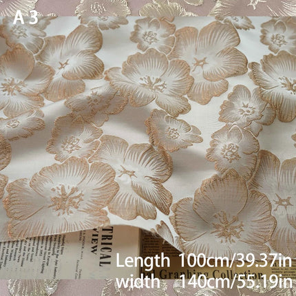 Exquisite 3D Flower Embossed Bubble Fabric Elegant Fashion Texture Fabric for Sewing Home Textiles Upholstery Bag Women Clothes exquisite-3d-flower-embossed-bubble-fabric-elegant-fashion-texture-fabric-for-sewing-home-textiles-upholstery-bag-women-clothes