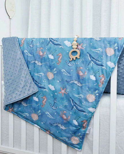 Luxurious Minky Dot Infant Swaddle Blanket - Unisex Comfort Wrap