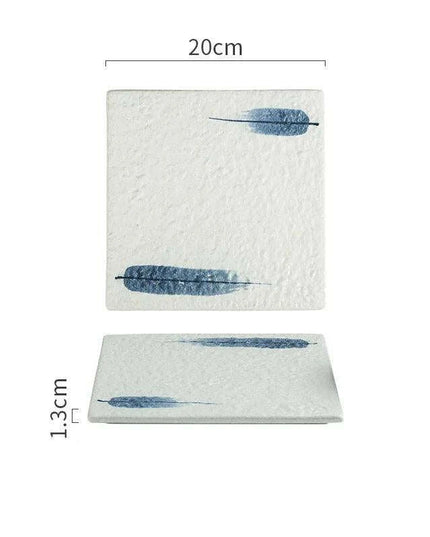 Elegant Japanese Square Platter for Stunning Culinary Presentations