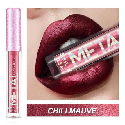 Metallic Matte Liquid Lipstick Waterproof Long Lasting Non-Stick Cup Matte Shimmer Glitter Lip Gloss Women Lips Makeup 12 Colors metallic-matte-liquid-lipstick-waterproof-long-lasting-non-stick-cup-matte-shimmer-glitter-lip-gloss-women-lips-makeup-12-colors