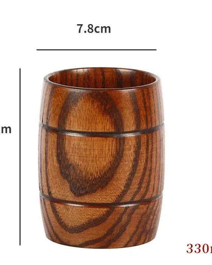 Artisan Japanese Sour Jujube Wood Beverage Mug Set