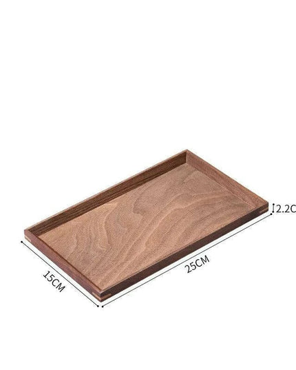 Nordic Elegance Black Walnut Serving Tray - Perfect for Hosting Teas and Fruits