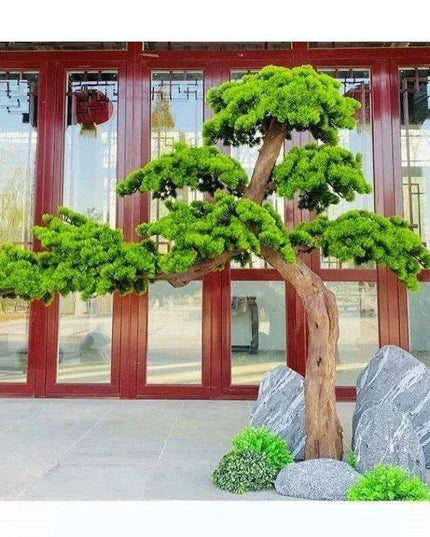 Lifelike Large Artificial Pine Bonsai Tree for Stunning Home and Garden Decor