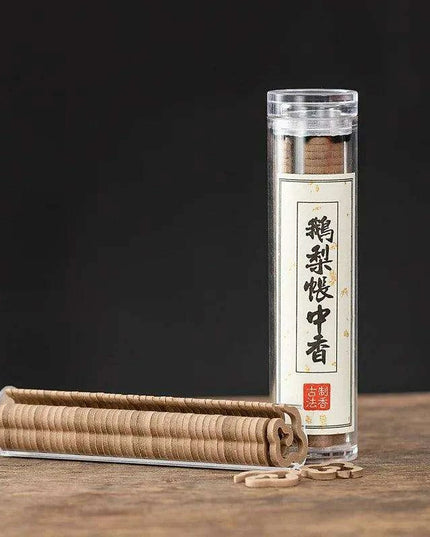 Aromatic Sandalwood and Cinnamon Mini Incense Disks - 42 Pieces for Meditation and Serenity