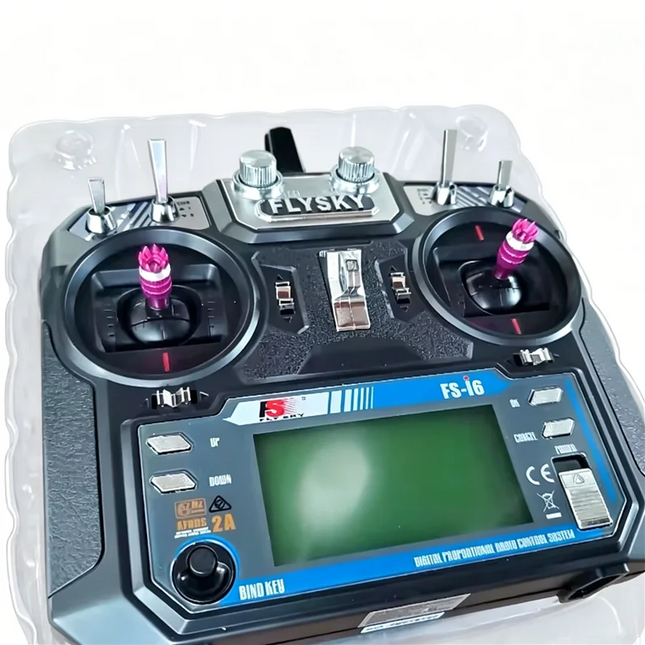 Flysky FS-i6 2.4G 6CH AFHDS 2A RC Transmitter — Mode 1 & 2, IA6 / IA6B / X6B / A8S Receiver or No RX