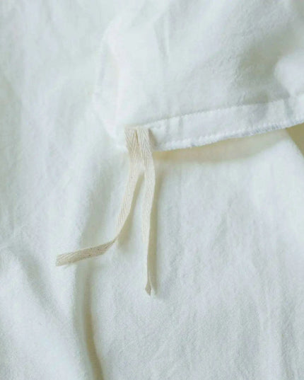 Romantic Vintage White Ruffled King Duvet Cover Set - 100% Cotton Lace Bedding 4pcs