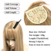 17-Inch Clip-In Synthetic Hair Topper with Silk Base and Bangs for Women