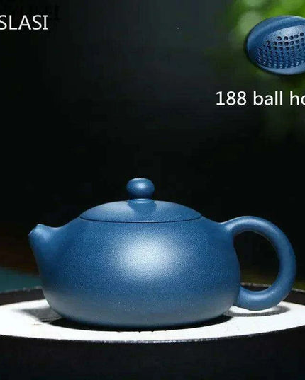 Artisanal Purple Clay Teapot with 188 Ball Hole Filter - Ideal for Tea Lovers, 210ml Capacity
