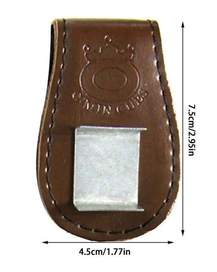 Magnetic Clip-On Billiard Chalk Holder with Secure Closure