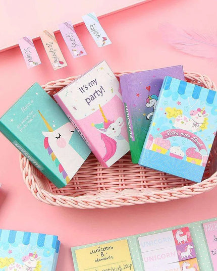 Whimsical Unicorn Sticky Note Set - Enchanting Memo Pads for Everyday Magic