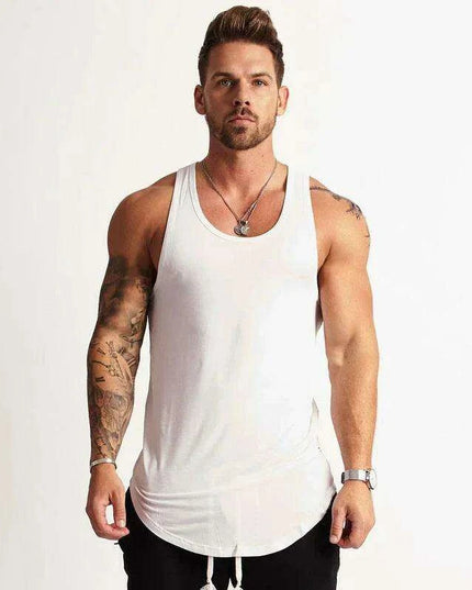 Men's Bodybuilding Sleeveless Workout Tank Top for Fitness and Sports