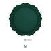 Embossed Elliptic Flower Silicone Placemat Set for Elegant Table Decor