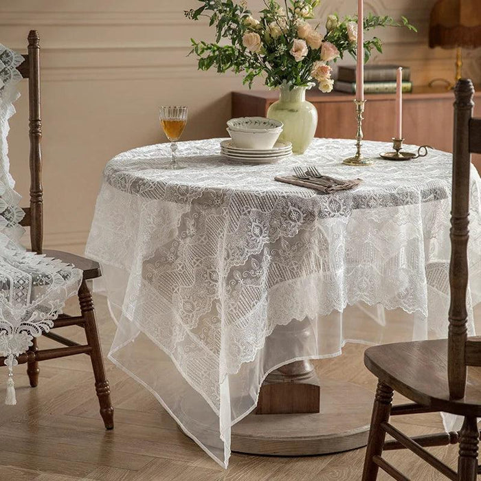 Chic French Lace Table Cover - Elevate Your Event with Timeless Elegance