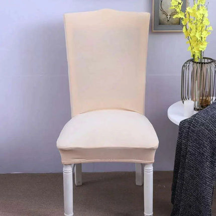 Elegant Nordic Dark Blue Stretch Chair Cover - Premium Spandex/Polyester for Events and Banquets