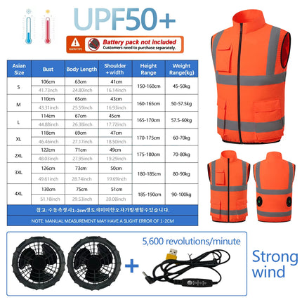 Chuxuan Summer Cooling Jacket with Fan & Sun Protection for Men/Women