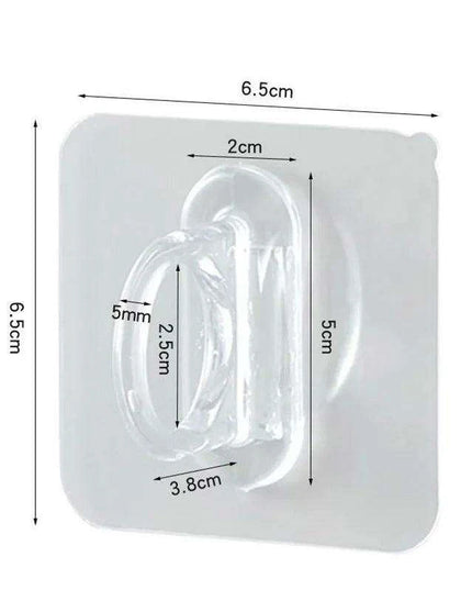 Transparent Suction Cup Hook Set for Effortless Wall Organization
