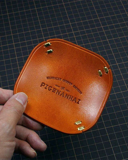 Sophisticated Italian Leather Desk Organizer - Stylish Storage for Your Essentials